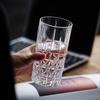 315 мл/340 мл Прозрачный Высокий Стакан для Напитков Креативный Бокал для Вина Кружка для Латте Кофе Резной Стеклянный Стакан Барный Элегантный Стаканы для Сока и Напитков