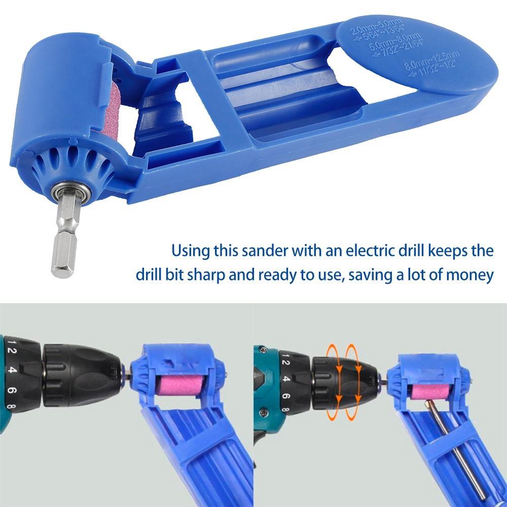 Точилка для сверл Устойчивый адаптер Прямой хвостовик Механическая шлифовальная машина для сверл Корундовый шлифовальный круг Полировальная точилка