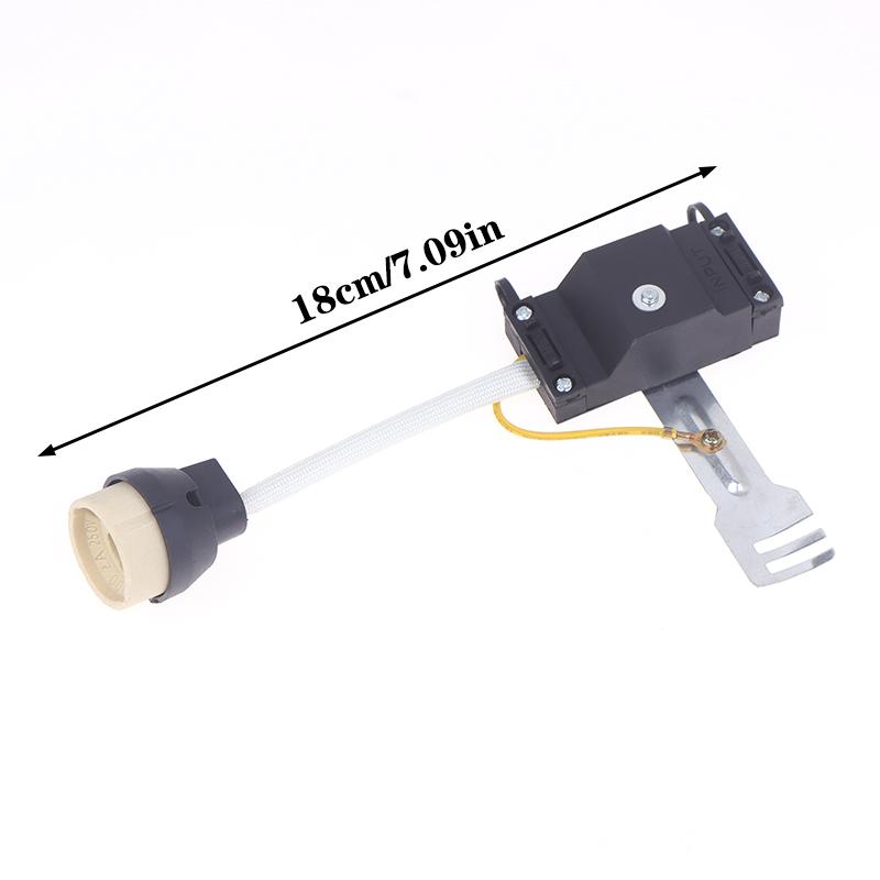 1Pc GU10 Lamp Holder Ceramic Base And Terminal Block/Bridge W Cable And Insulating Sleeve For GU10 Base Halogen Socket LED Bulb