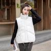Жилет из хлопка с воротником-стойкой, короткий, женский, модный, свободный, с кисточками, жилет из хлопка, однотонный, хлопковый жилет Tide Plus Size
