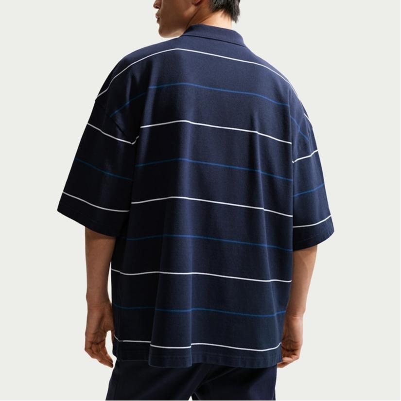 Nike Клубная мужская полоскатая хлопковая футболка с коротким рукавом AS M NK OS tops IF0737-451