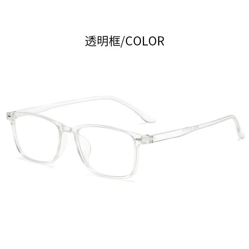 Unisex Design Myopia Prescription Lenses Eyeglasses TR90 Material Anti Blue Light Rectangle Eyewear for Computer Reading Presbyopia Eye Protection
