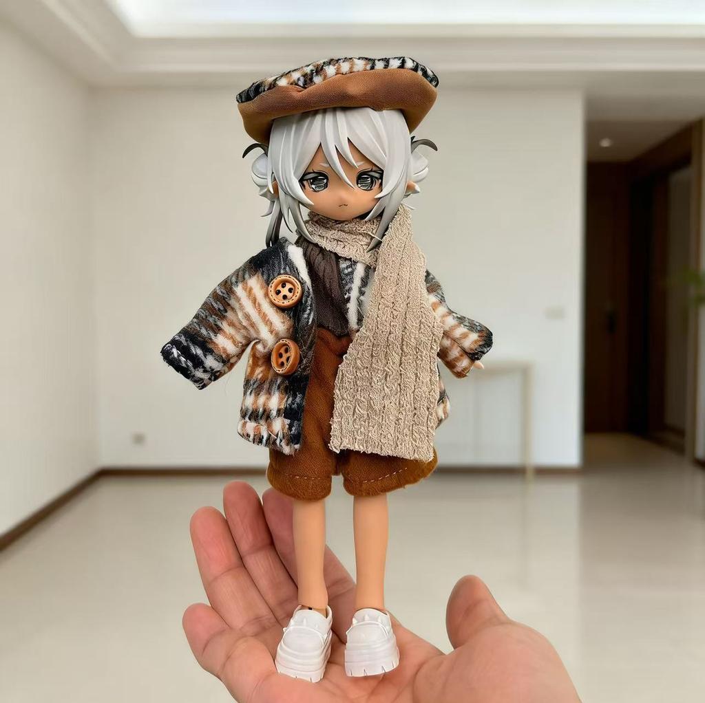 Набор одежды для кукол 1/8 1/12 Ob11 BJD Зимний наряд Аксессуары для переодевания (Только Одежда)