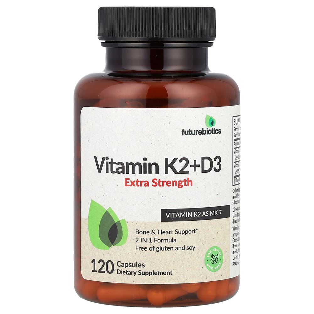 Futurebiotics Капсулы Витамин K2 + D3 Повышенная сила, 120 шт.