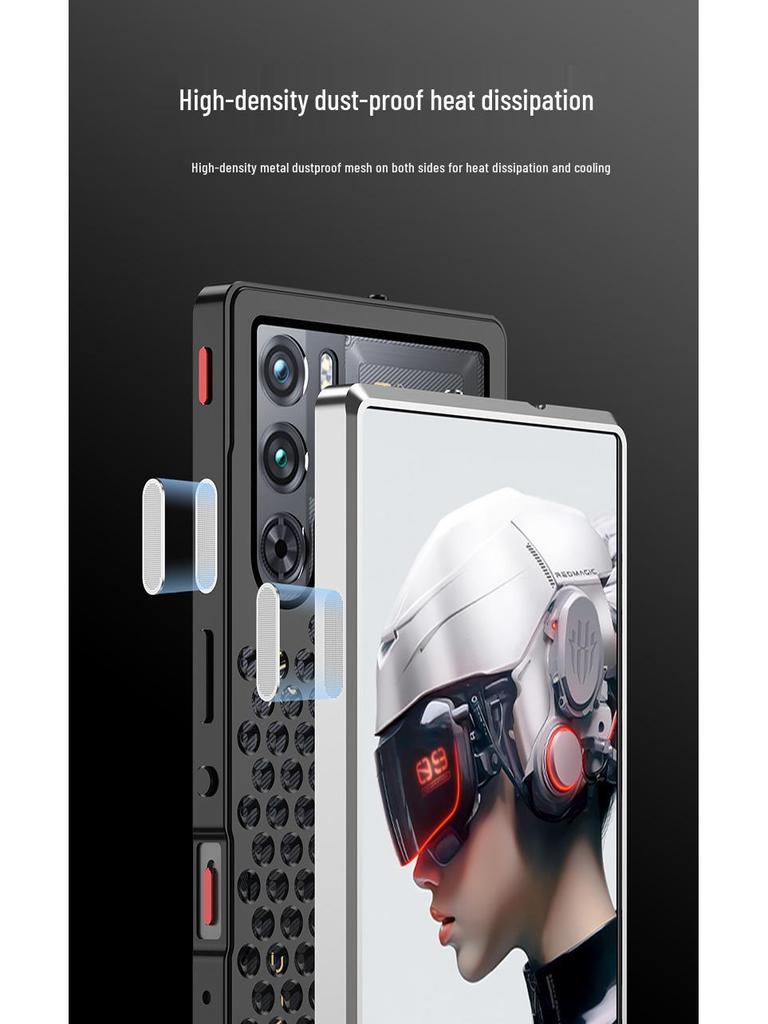 Чехол-ароматерапия с охлаждением для телефона Nubia Red Devil 11/10 Pro+, Металлический чехол для Nubia Magic 9 Pro.