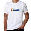 Футболка Southwest 737 Простая Повседневная Хлопковая Футболка с Коротким Рукавом
