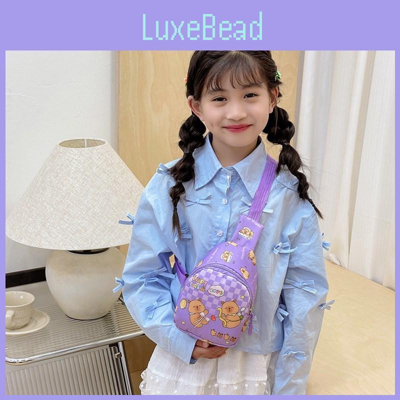 Pattern Animal Capybara Single Shoulder Crossbody Chest Bag Fashion Gift Kids