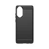 Oppo A78 4G Carbon Silicone Case - Black | Premium Protective Phone Accessory