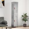 VidaXL Highboard Concrete Grey 34.5x34x180 Cm Engineered Wood 3200429