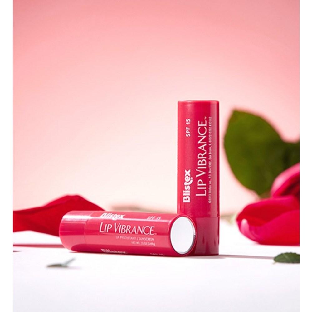 Blistex Бальзам для губ Lip Vibrance, розово-красный, 3,69 г, 3 шт.