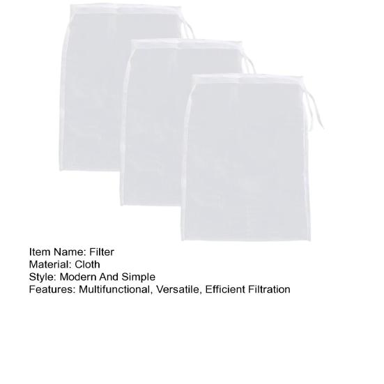 3Pcs Nut Milk Bag for Straining Reusable Cheesecloth Bags Fine Mesh Filter Bags for Cooking Baking Juicing Cheese Making Soy Milk Kitchen Essential
