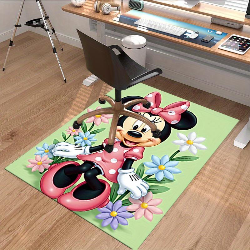 1pc. Cute Minnie Mouse Floral Rug - Home Decor Carpet for Office Chair Cover Gift Ideaz041108