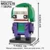 MOOXI Серия Фильмы MOC Набор Кирпичиков Фигурка BrickHeadzed Модель DIY Строительные Блоки Монтессори Детские Обучающие Игрушки Для Детей Подарок