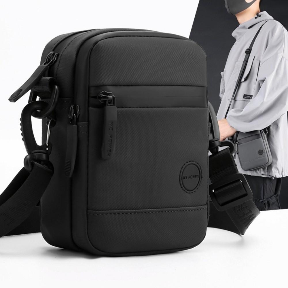 Solid Color Men Chest Bag Single Shoulder Nylon Fanny Pack Fashion Men Crossbody Bag Camping