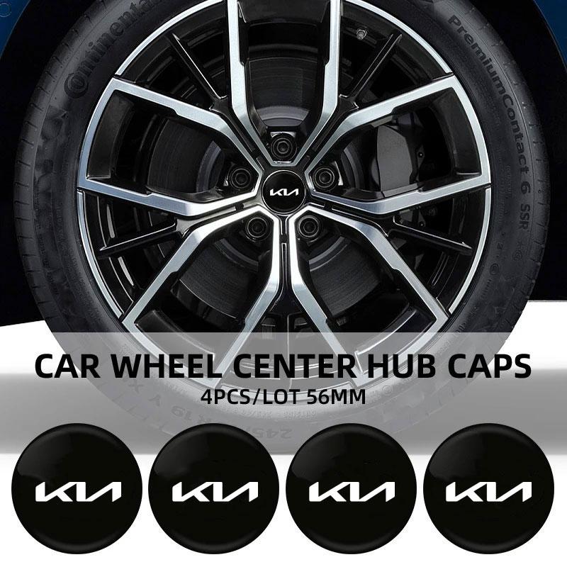 56 60 65mm Car Wheel Center Hub Cap Sticker Emblem Decal For KIA KN K3 K5 Sportage Rio Sorento Picanto Ceed RIO 2 3 4 Accessorie