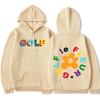 Golf Wang Le Fleur Flower Vote Igor Tyler The Creator Skate Hoodie Men Casual Hip Hop Sweatshirts Double Sided Print Pullover