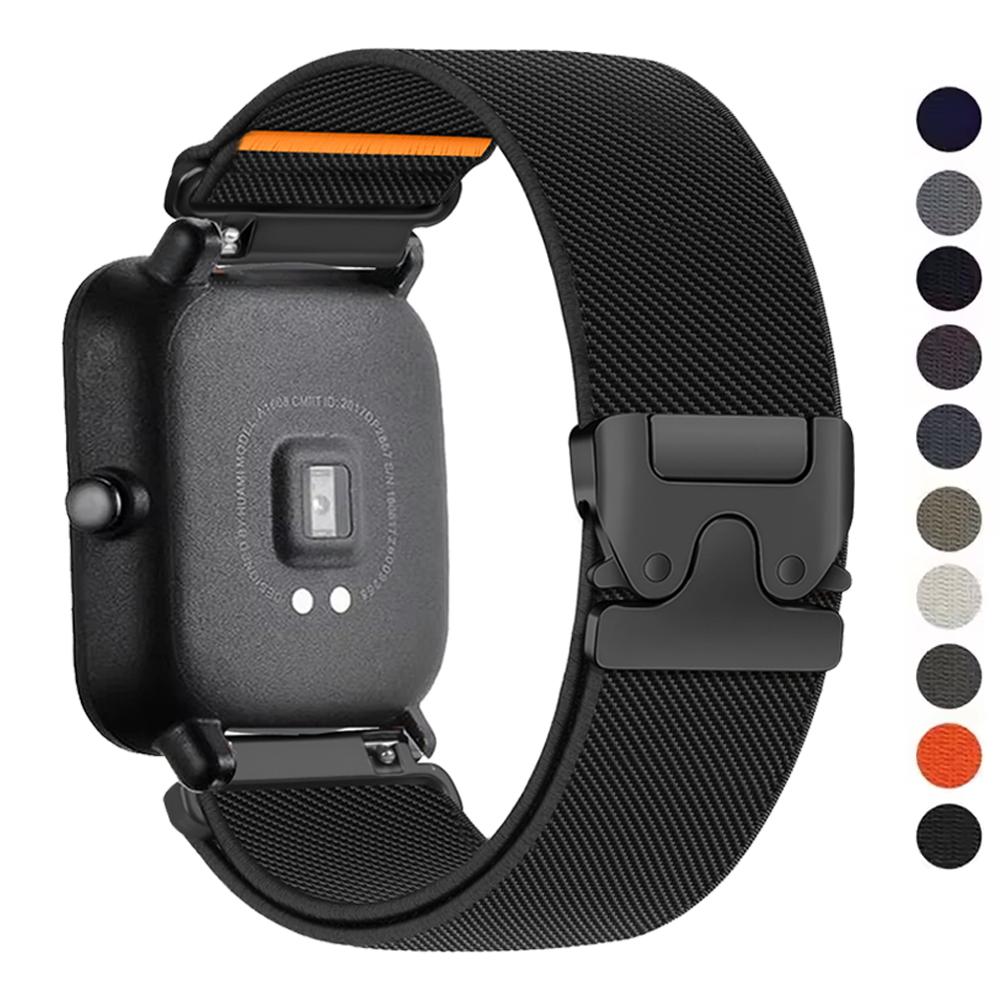20 мм/22 мм ремешок Для Amazfit GTS 4/2/2e/3/GTS2 Mini/GTR/4/2/3/Pro/GTR2/stratos Парашютный браслет для часов Amazfit bip 6 5 3 ремешки