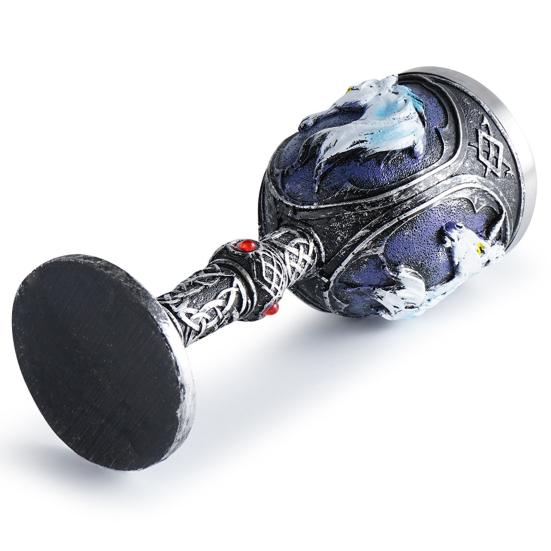 Ужасная Смола Череп Голова Чашка Для Вина Из Нержавеющей Стали Кубок Череп Чаша Для Вина Кубок Готический Хэллоуин Декоративный Виски Коктейль Напиток Стакан