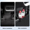 For Tesla Model Y 2021-2023 Rear Center Console Storage Box TPE Organizer Box with Cover Trash Can Under Seat Car Accessories