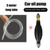 Siphon Pump Easy Liquid Transfer Oil Extractor Portable Hand Pump with Flow Valve And Knob Retaine for Fuel Diesel Oil Water