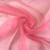 Polyester Organza 140cm Wide X 10m Rose 2440 Fabric, Cut, 132. Pink,