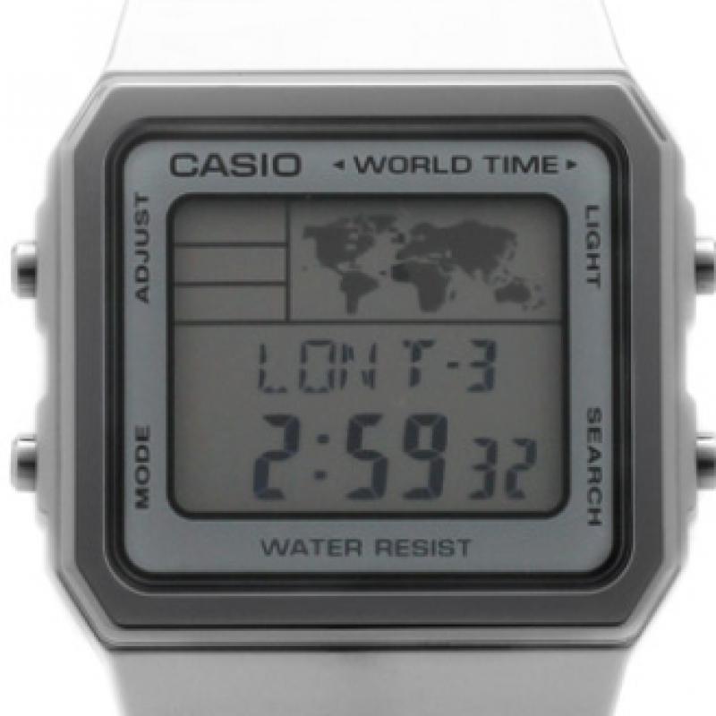 Casio A500wa 7df  A500wa 7  Цифровые Квадратные Винтажные Ретро Мировое Время Универсальные Металлические Часы