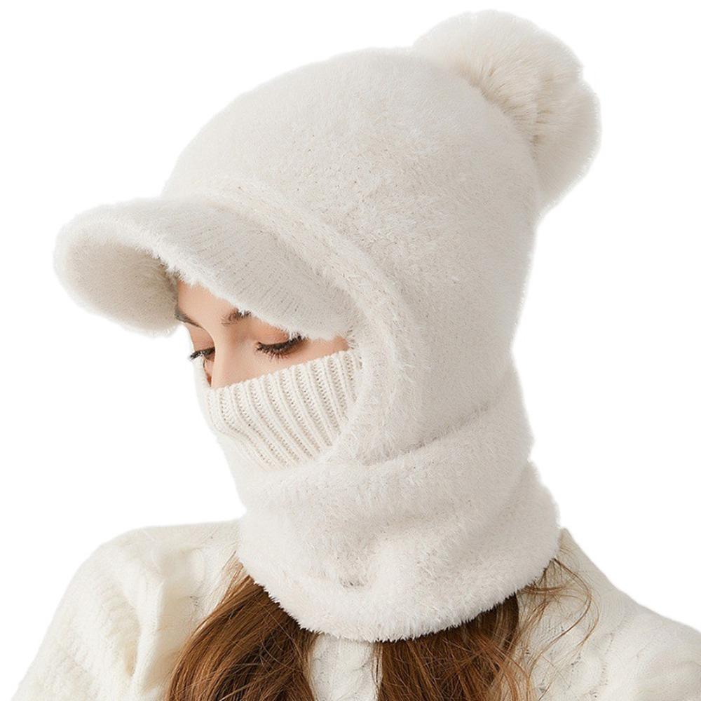 Волокна Шапки Шарф Комплект Защита Ушей Шея Шарф Кепка Новая Защита Ушей Шапка Осень Зима