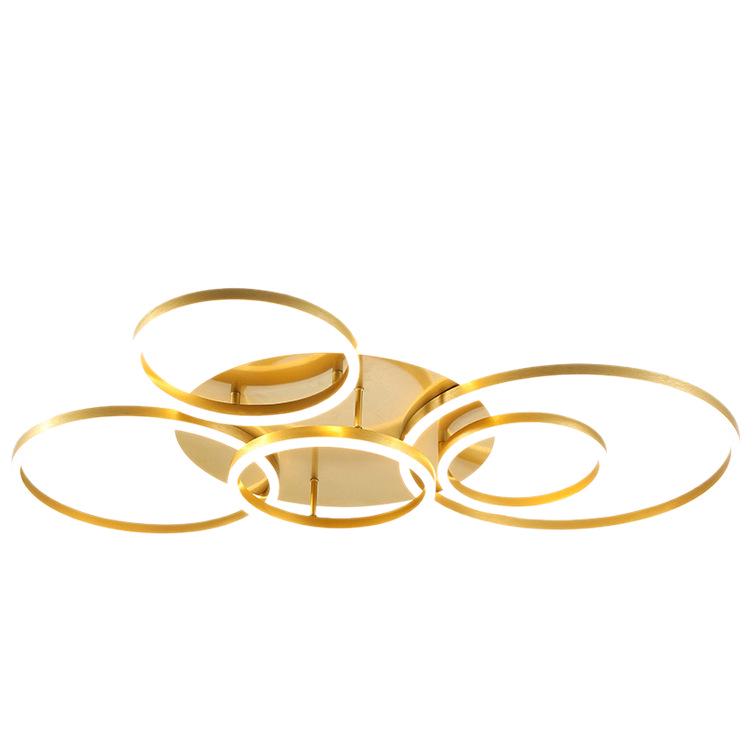 Скандинавская современная светодиодная потолочная лампа - Креативный круглый дизайн для гостиной, кабинета, спальни