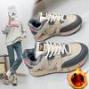 Thick-soled Dad Shoes for Women Winter Plus Velvet Versatile Cotton Shoes Trendy Casual Sports Shoes