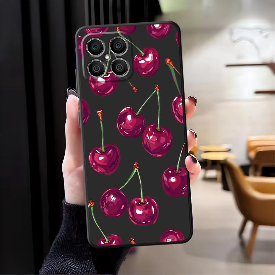 Чехол для Honor X6 Magic5Lite X5b 200 400 Lite 8X X8 70 X7 X9a 90 Funda Чехол для телефона Фрукты Вишня