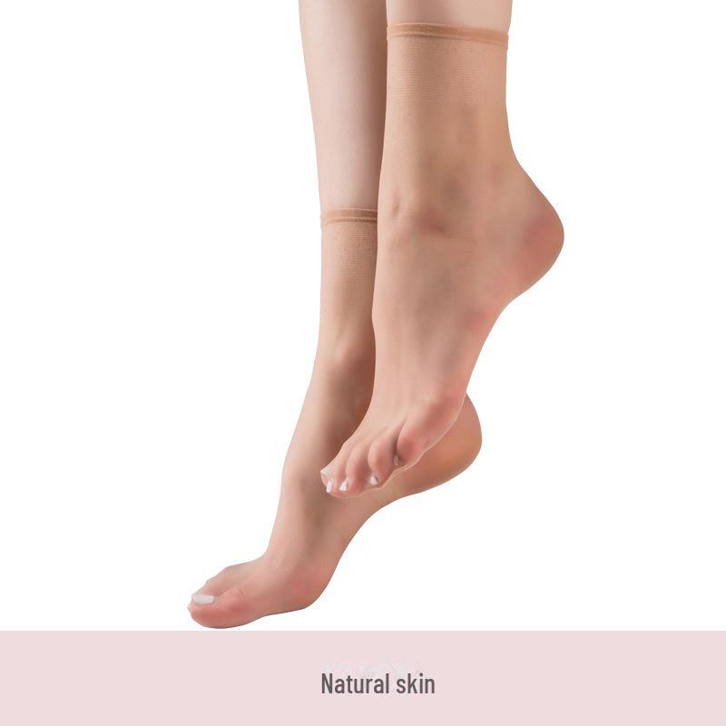 Бесшовные прозрачные ультратонкие летние женские носки с кристаллами Landa