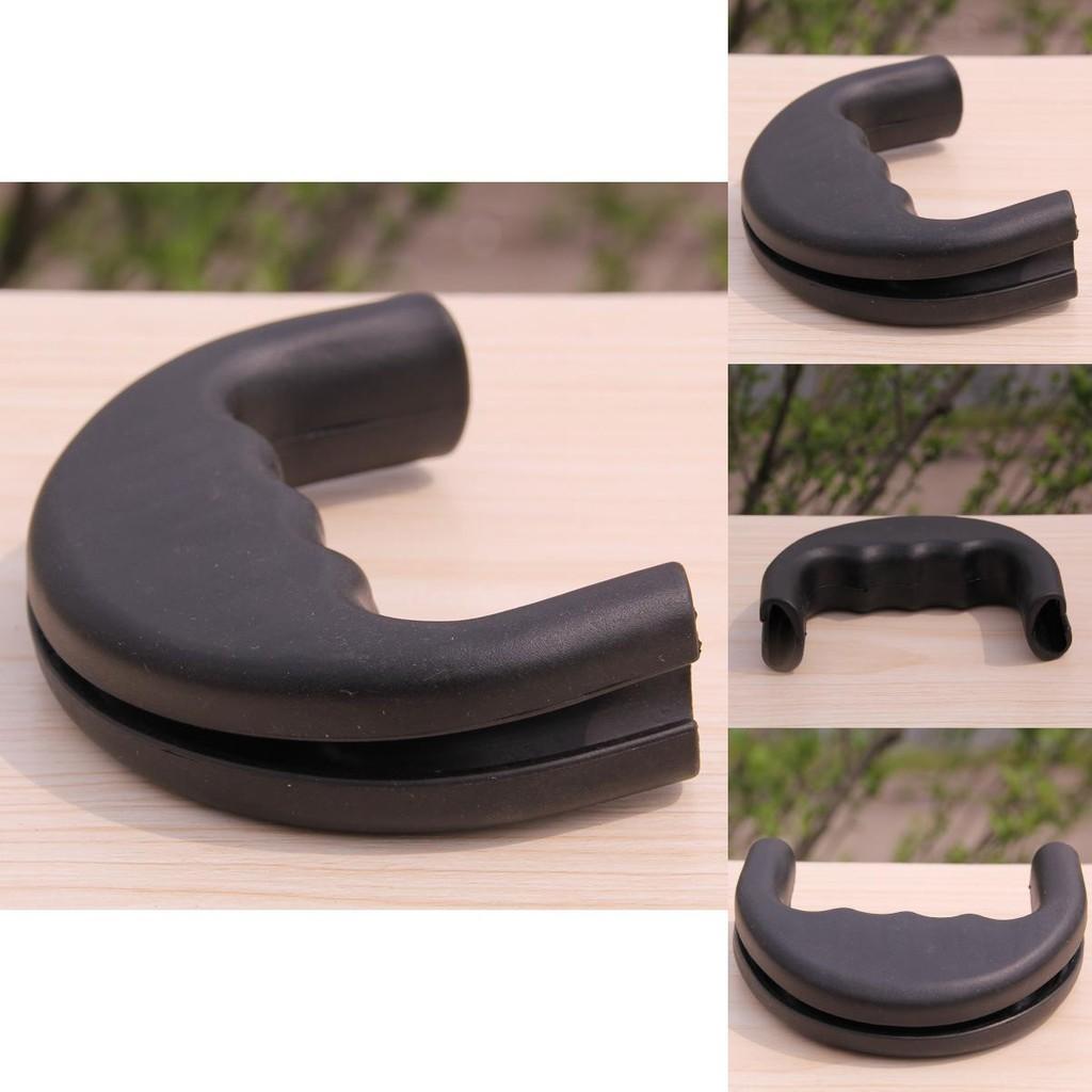 Durable Rubber Handle For Dogs And Cats Non-expanding Leash Handle Black Color 11*8cm