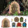 Fairys Doors For Trees Outdoor Miniature Fairys Door For Tree Decoration Fairys Garden Accessories