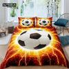 Football Duvet Cover Ball Sport Theme Bedding Set Soccer Basketball Volleyball Comforter Cover Twin Full For Kids Boy Teen Decor