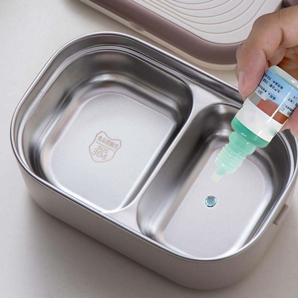 Stainless Steel Constant Temperature Lunch Box UK/EU/US Plug Travel Food Warmer Worker