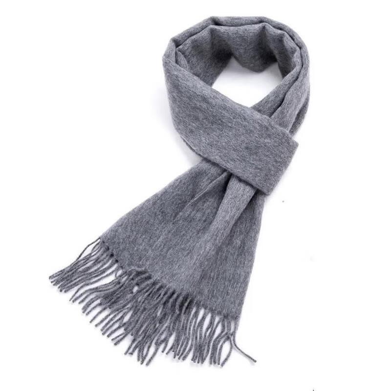 Hengyuanxiang Pure Wool Tassel Scarf