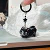 Подвеска Черный Кот Подвеска Q Милый Большеглазый Кот Звезда Брелок Мультяшный Подруга Маленький Подарок Сумка Аксессуары