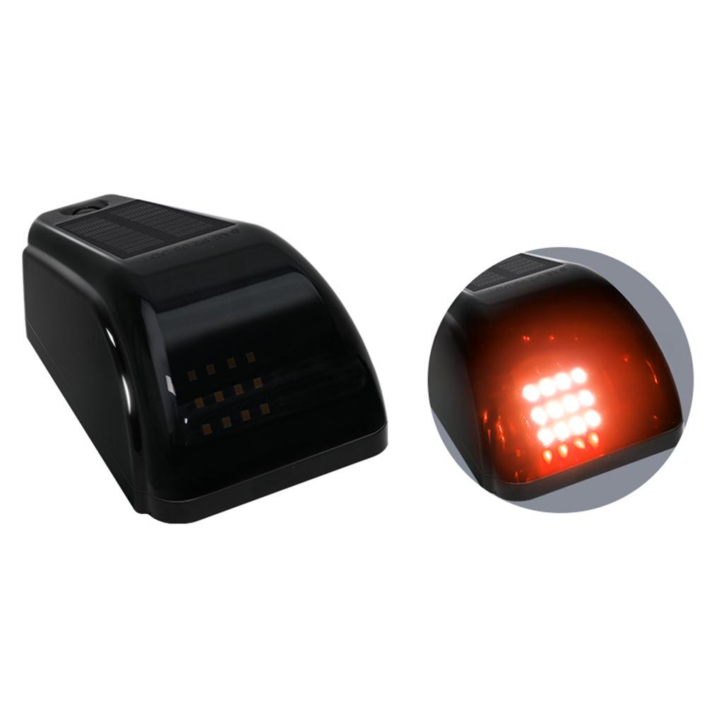 1PC 12LED Car Roof Lights Solar Powered Flashing Lights Cab Punch-Free for Truck Pickup