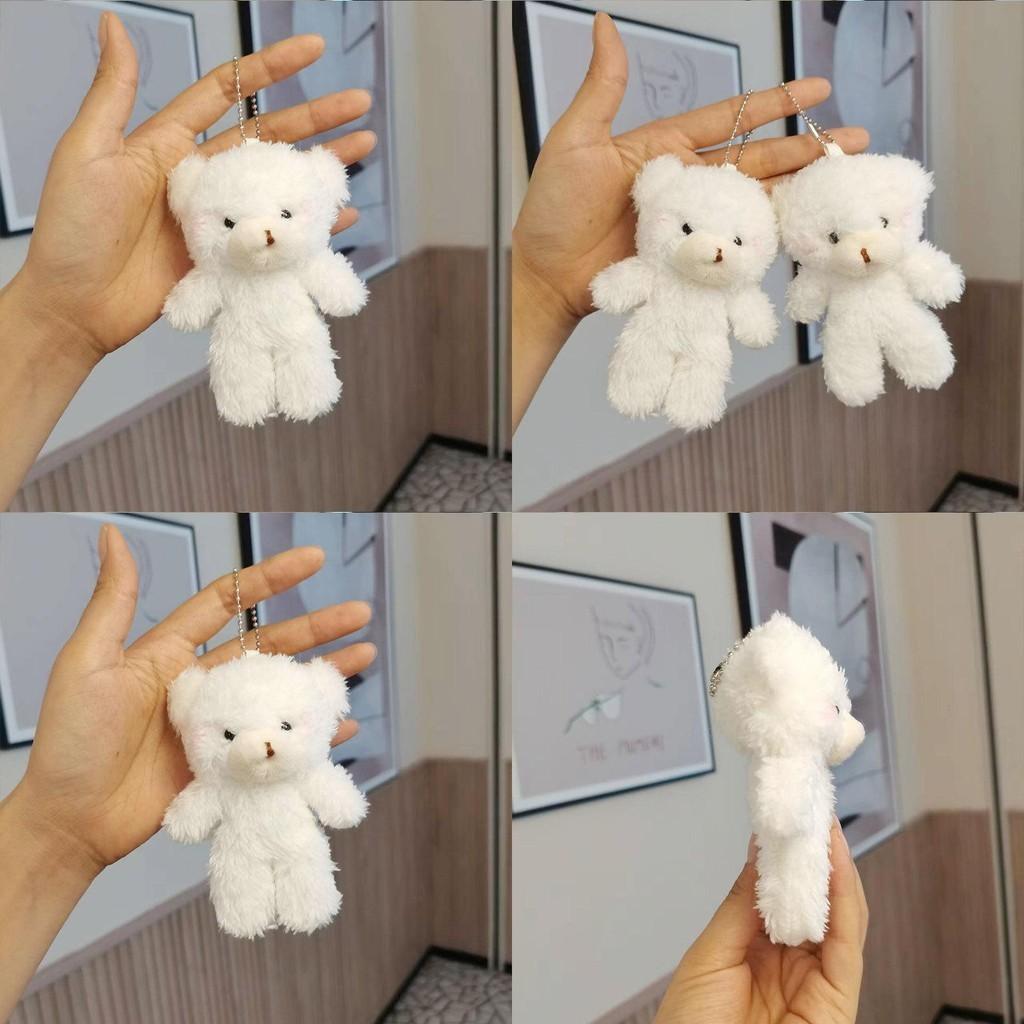 Adorable Blush Bear Plush Keychain Mini Stuffed Animal Gift Bag Charm Toy