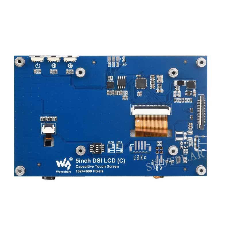 5-дюймовый сенсорный дисплей Raspberry Pi MIPI DSI, 1024x600