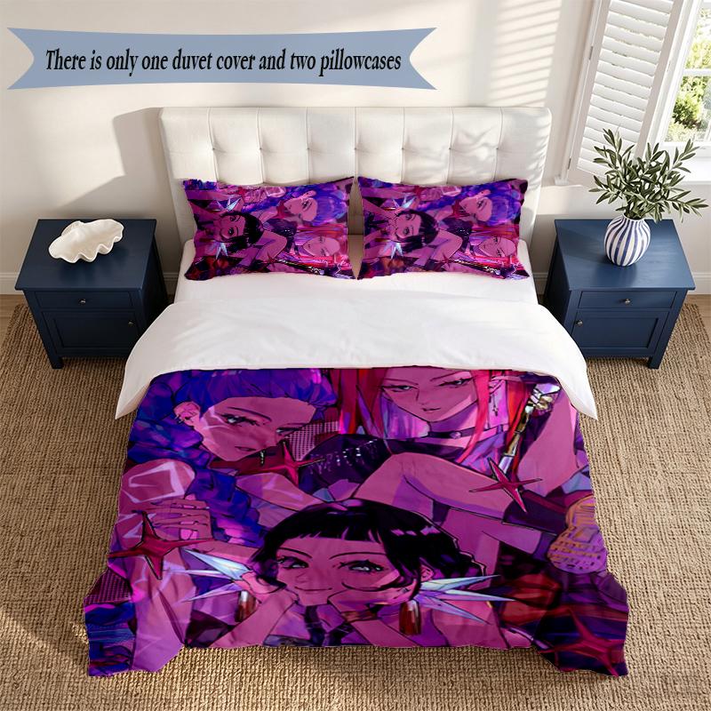 HUNTRIX Комплект постельного белья из 3 предметов Мягкое одеяло из микрофибры Наволочки Удобное постельное белье для декора спальни