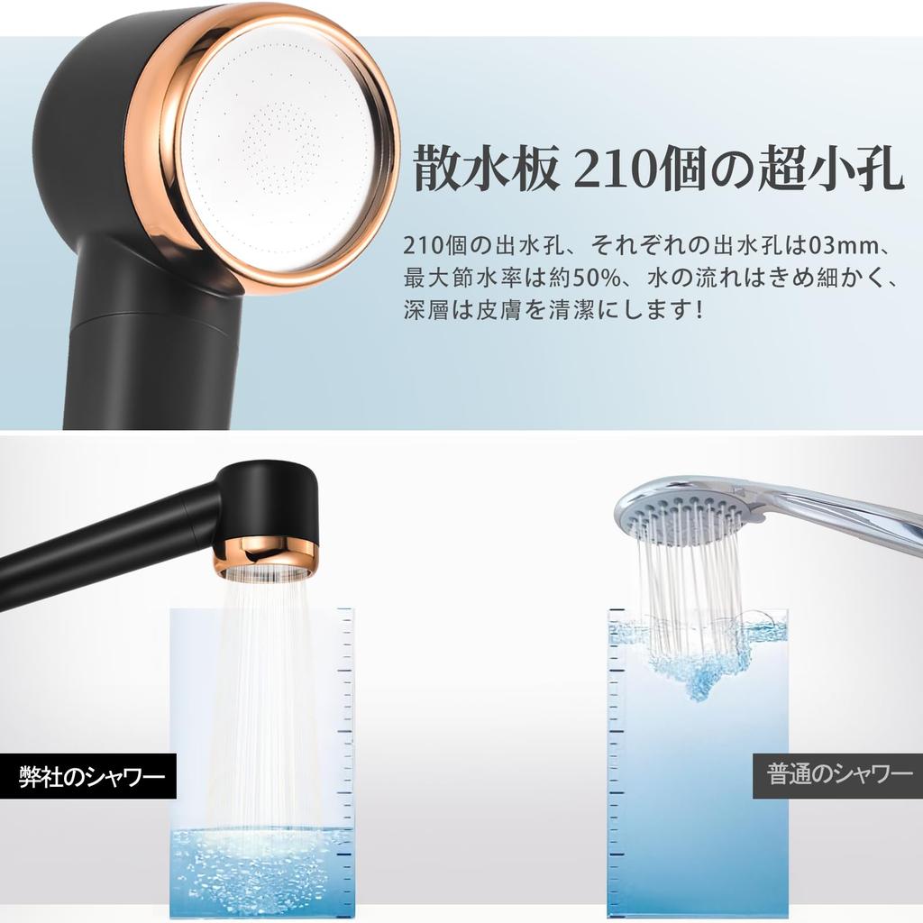 BYRISON Shower Water Purification Shower Chlorine Water High Cleaning Low Water Pressure Shower High Water Super Ultra Fine Water 3 Types of Adapters