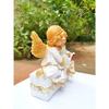 New Poly Marble Angel Catholic Wall Decorative Christian Statues Figurine Showpiece Idol for Home Decor Craft Gifts for House Warming for Living Room
