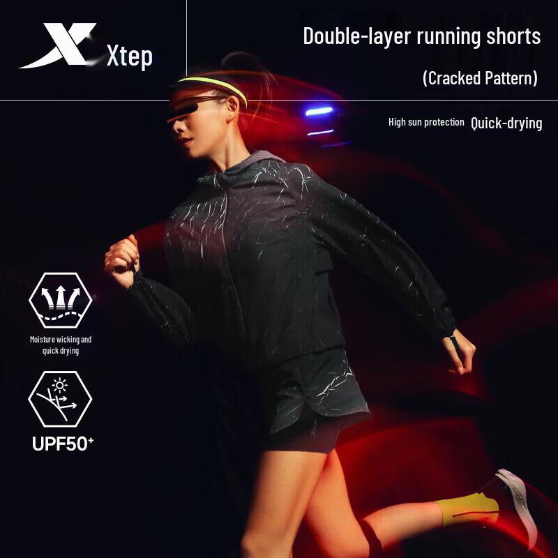 Xtep 2000 KM Pro Series 2-in-1 Running Shorts