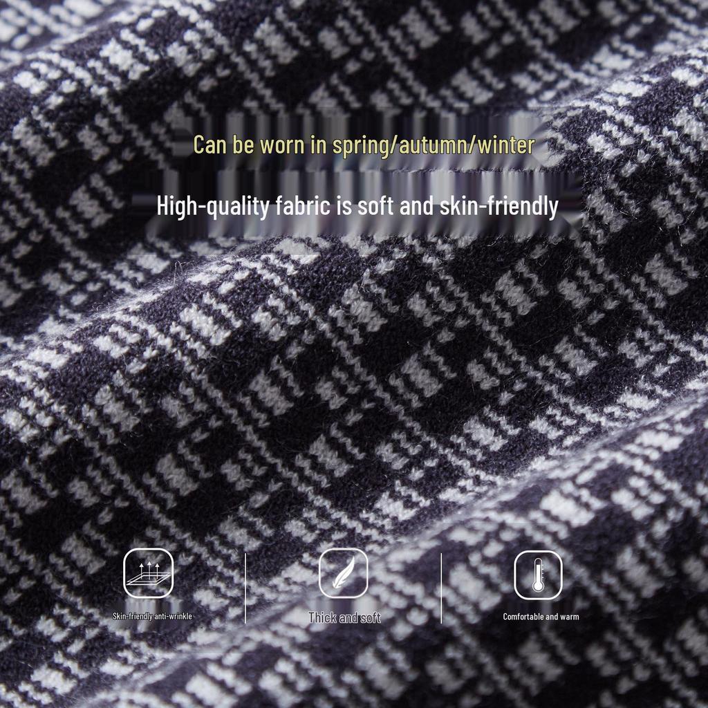 Men's Short Sleeve Jacquard Sweater: Autumn/Winter Round Neck Light Luxury Knit Undershirt