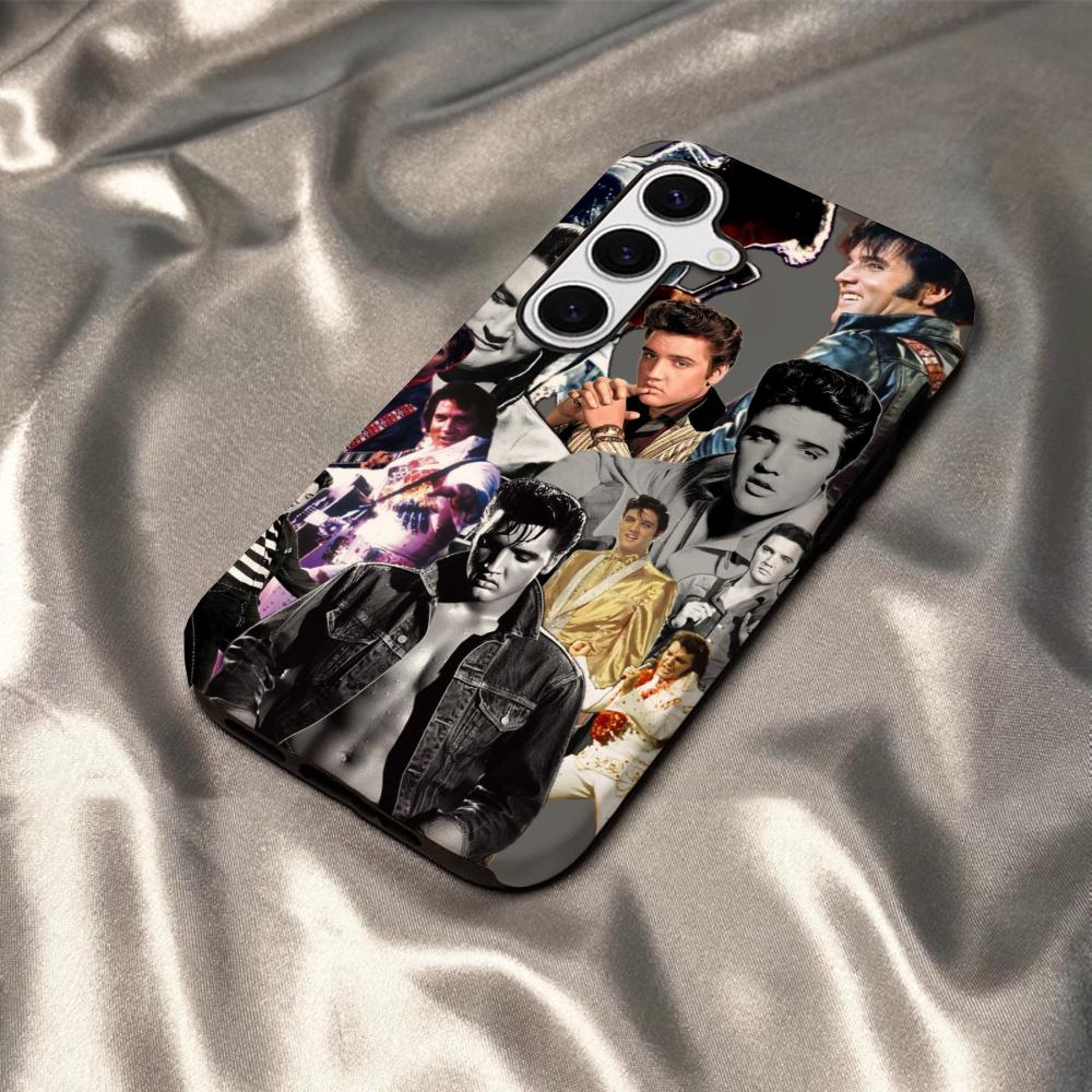Чехол для телефона E-Elvis P-Presley Певец Для Samsung S25 S24 S23 S22 S21 Plus Ultra A56 A36 A26 A16 Глянцевый HD Жесткий PC Чехол