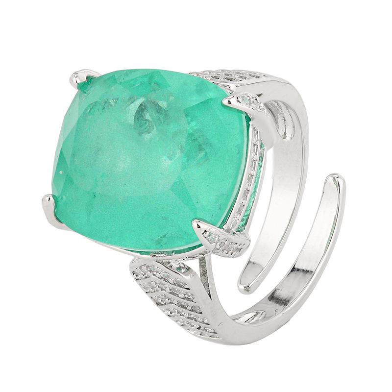 Новый ювелирный набор Huameimei Серьги Ожерелья Кольца Стиль Paraiba Высококачественный Женский Опт