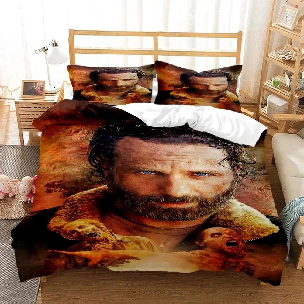 Horror Die Walking Dead Printed Bedding Set Luxury Queen Bedding Set Soft and Comfortable Customized Bedding Set for Boy