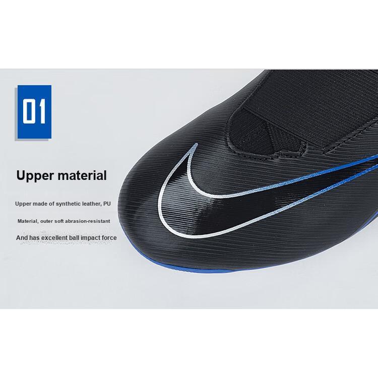 Nike Детские футбольные бутсы Mercurial Superfly 9 Academy AG для игры на траве, противоскользящие, с амортизацией, прочные, низкие, черные, DJ5613-040