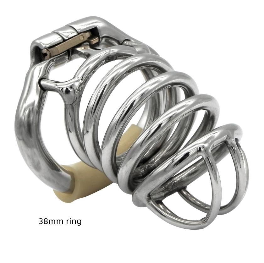 Эргономичное устройство верности для мужчин из нержавеющей стали, клетка для члена, замок для пениса, кольцо для члена, пояс верности, S050